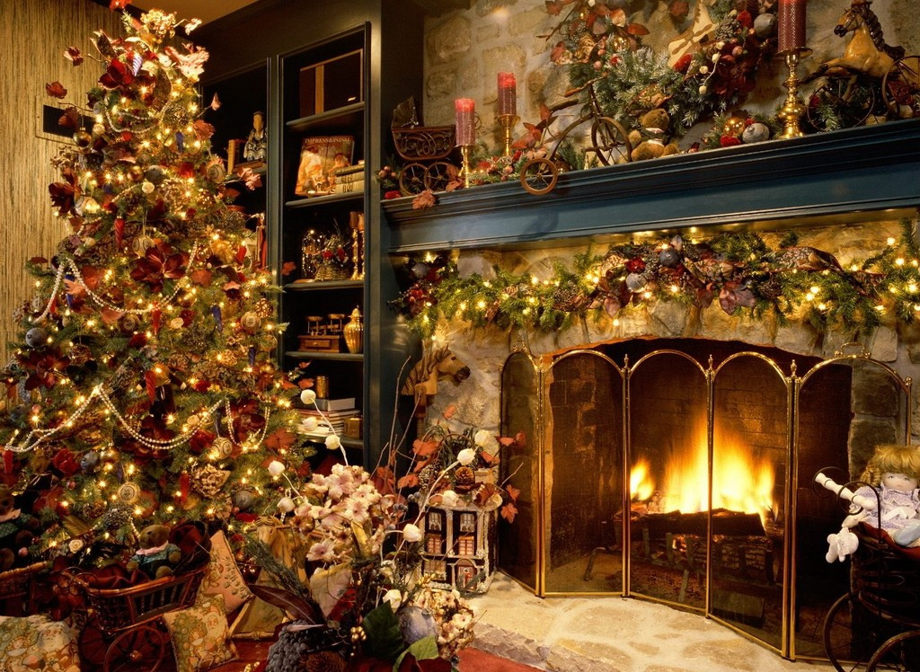 Christmas Tree Near Fireplace
 Defend Jehovah s Witnesses Christmas Links to Information