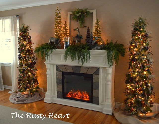 Christmas Tree Next To Fireplace
 Best 25 Christmas fireplace ideas on Pinterest