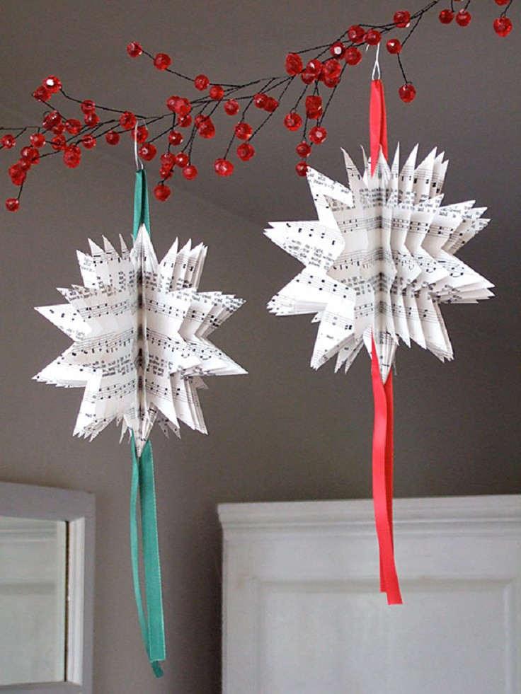 Christmas Tree Ornaments DIY
 Top 10 Wonderful DIY Paper Ornaments Top Inspired