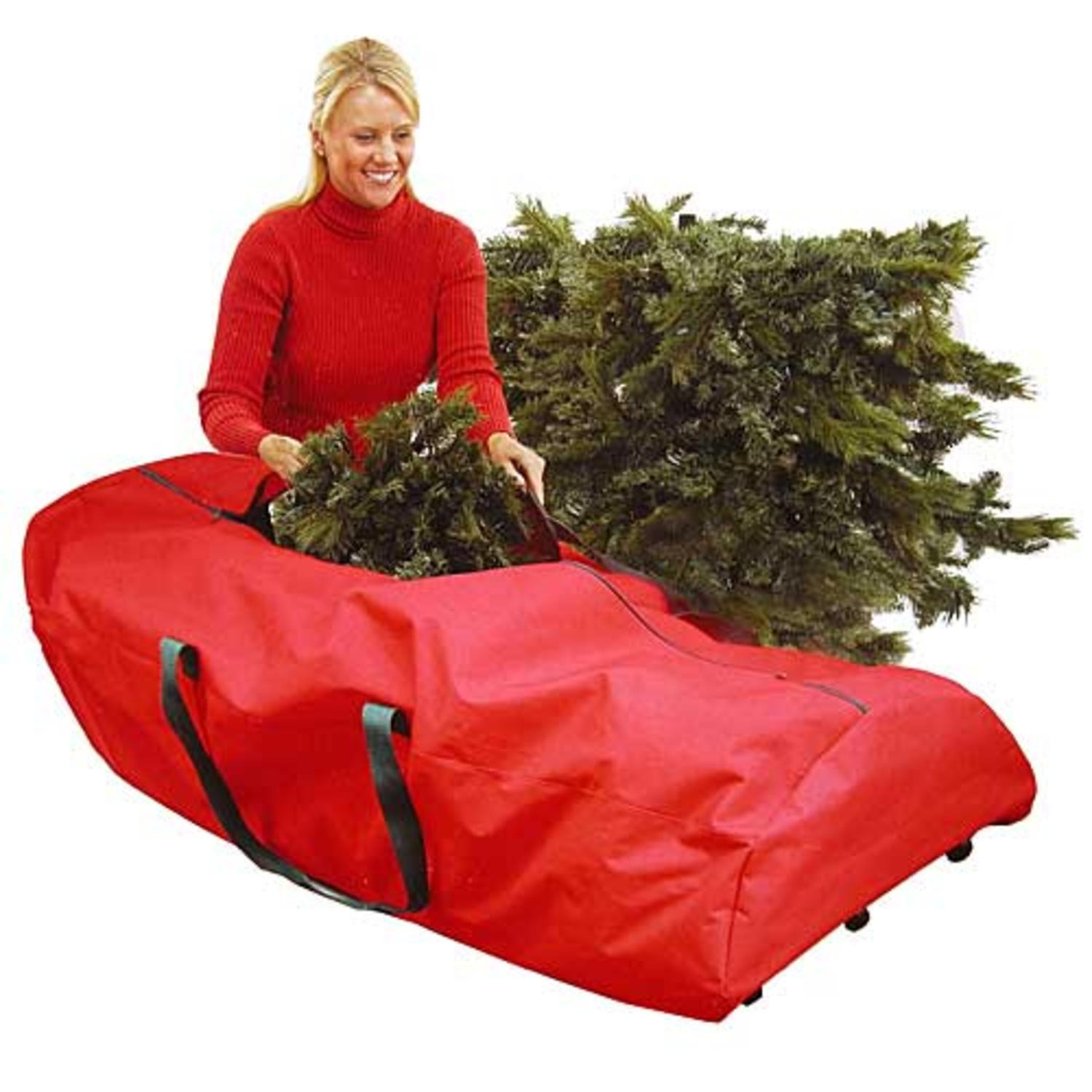 Christmas Tree Rolling Storage Bag
 56" Heavy Duty Extra Red Rolling Artificial
