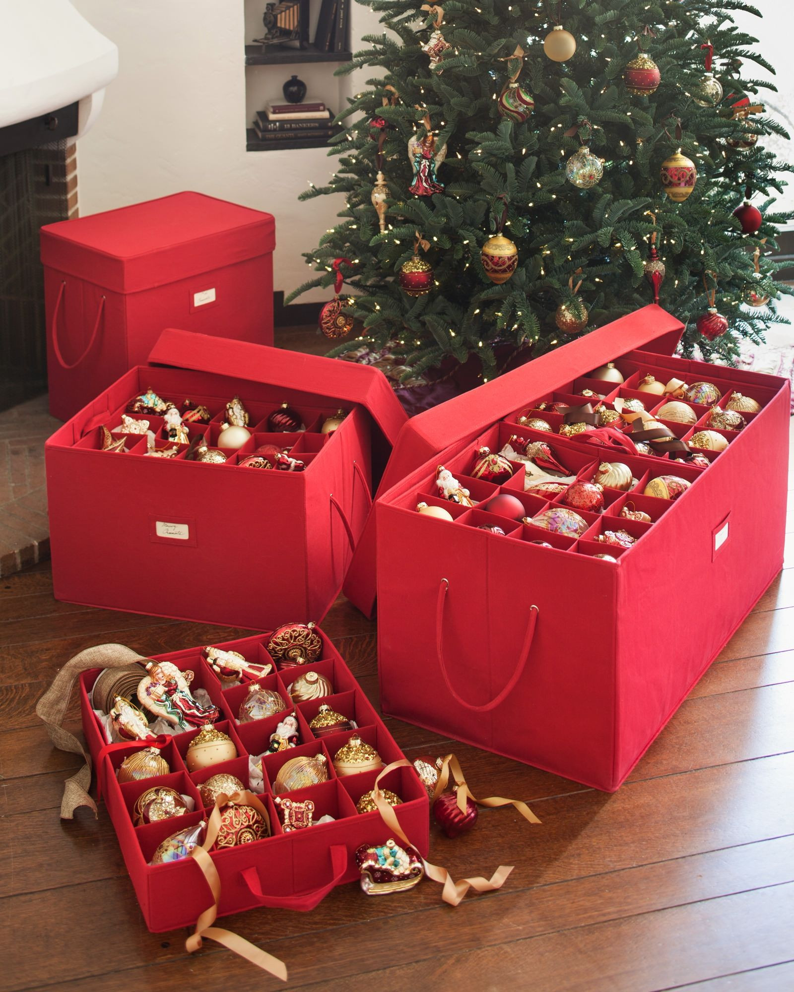 Christmas Tree Storage Bin
 Christmas Ornament Storage Box Balsam Hill