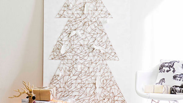Christmas Tree Wall Decor
 15 Modern Christmas Decorating Ideas Design Milk