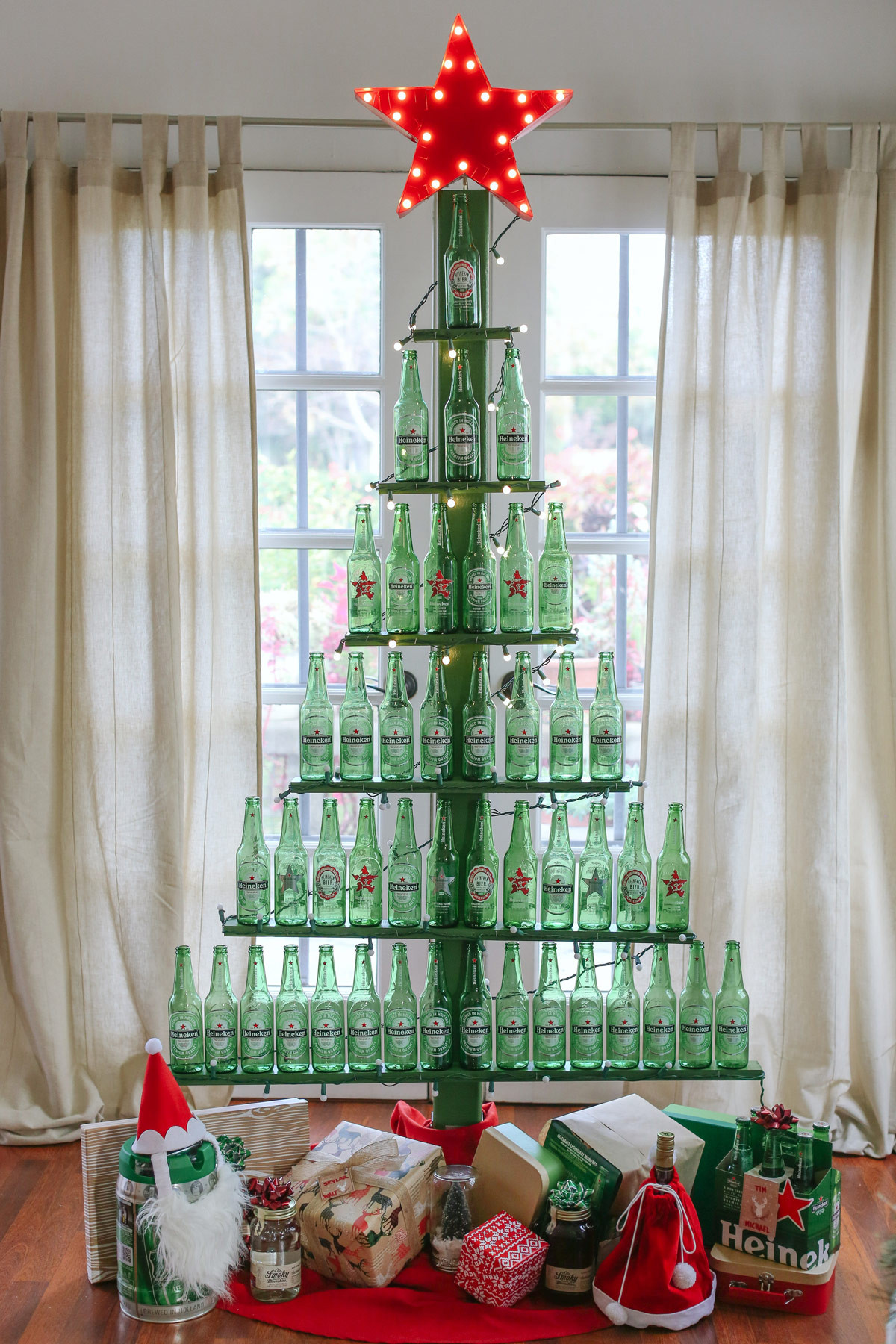 Christmas Trees DIY
 DIY Beer Bottle Tree Evite