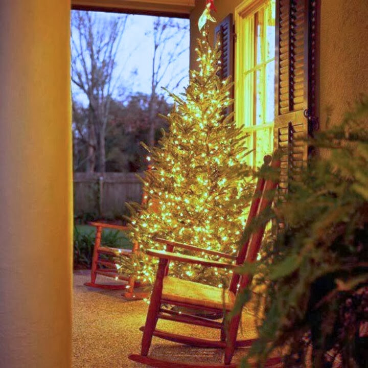 Christmas Trees For Porch
 Two Men and a Little Farm CHRISTMAS TREE ON FRONT PORCH