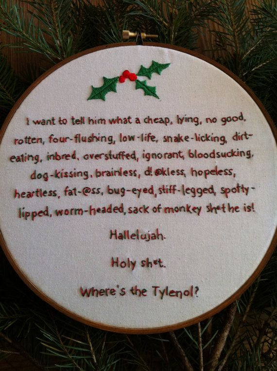 Christmas Vacation Quotes Clark Rant
 National Lampoon s Christmas Vacation Movie Embroidery