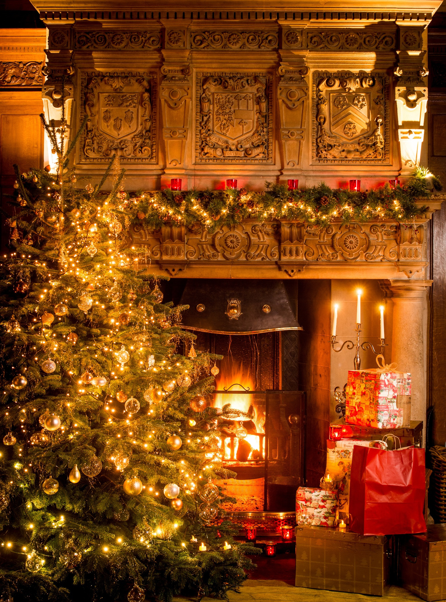 Christmas Wallpaper Fireplace
 4K Christmas Fireplaces Wallpapers High Quality