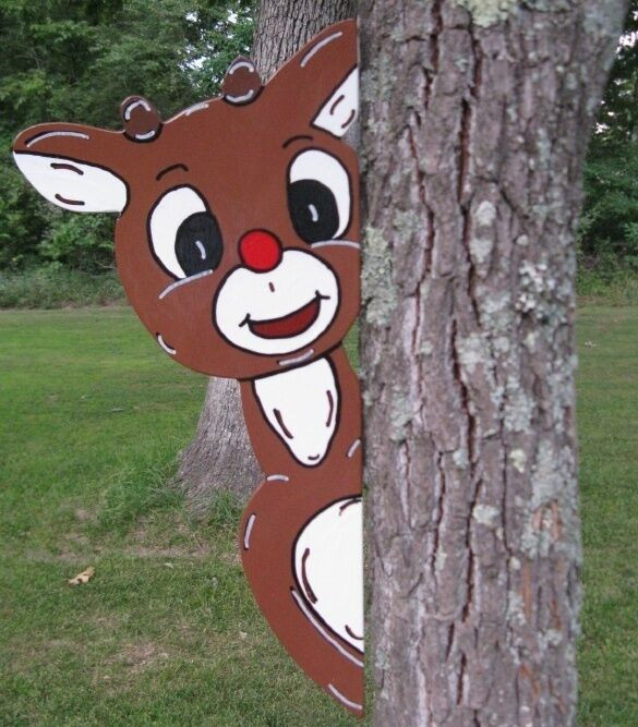 Christmas Wood Yard Art Patterns
 Misfit Rudolph Reindeer Christmas Yard Art Decoration