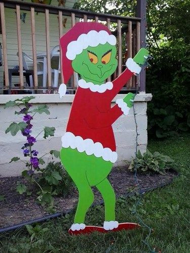 Christmas Wood Yard Art Patterns
 25 best ideas about Grinch Christmas Lights on Pinterest