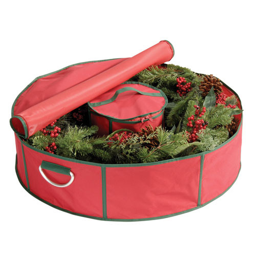 Christmas Wreath Storage
 Red Holiday Wreath Bag 42 in Holiday Wreath Storage