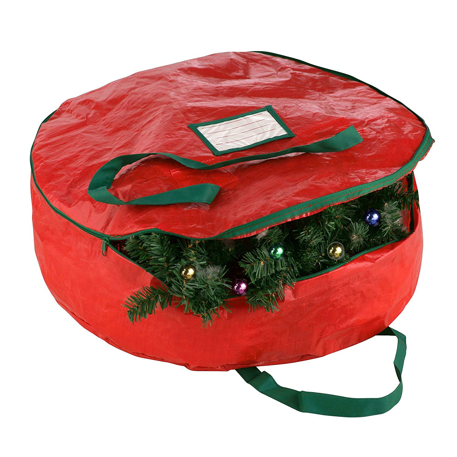 Christmas Wreath Storage
 Christmas Wreath Storage Bag Red Holiday 24" Wreaths Home