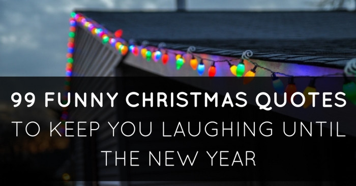 Clever Christmas Quotes
 99 Funny Christmas Quotes To Keep You Laughing Until The