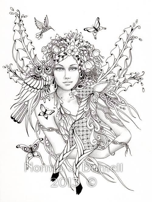 Coloring Pages For Adults Fairy
 25 best ideas about Fairy Coloring Pages on Pinterest