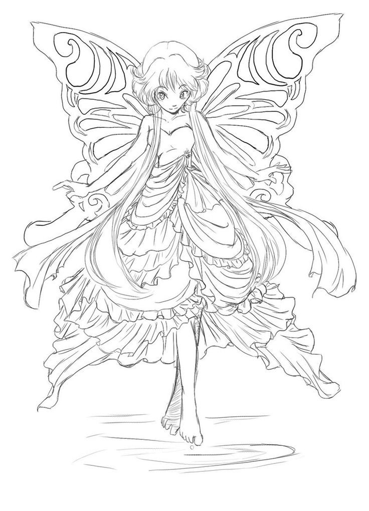 Coloring Pages For Adults Fairy
 Best 25 Fairy coloring pages ideas on Pinterest