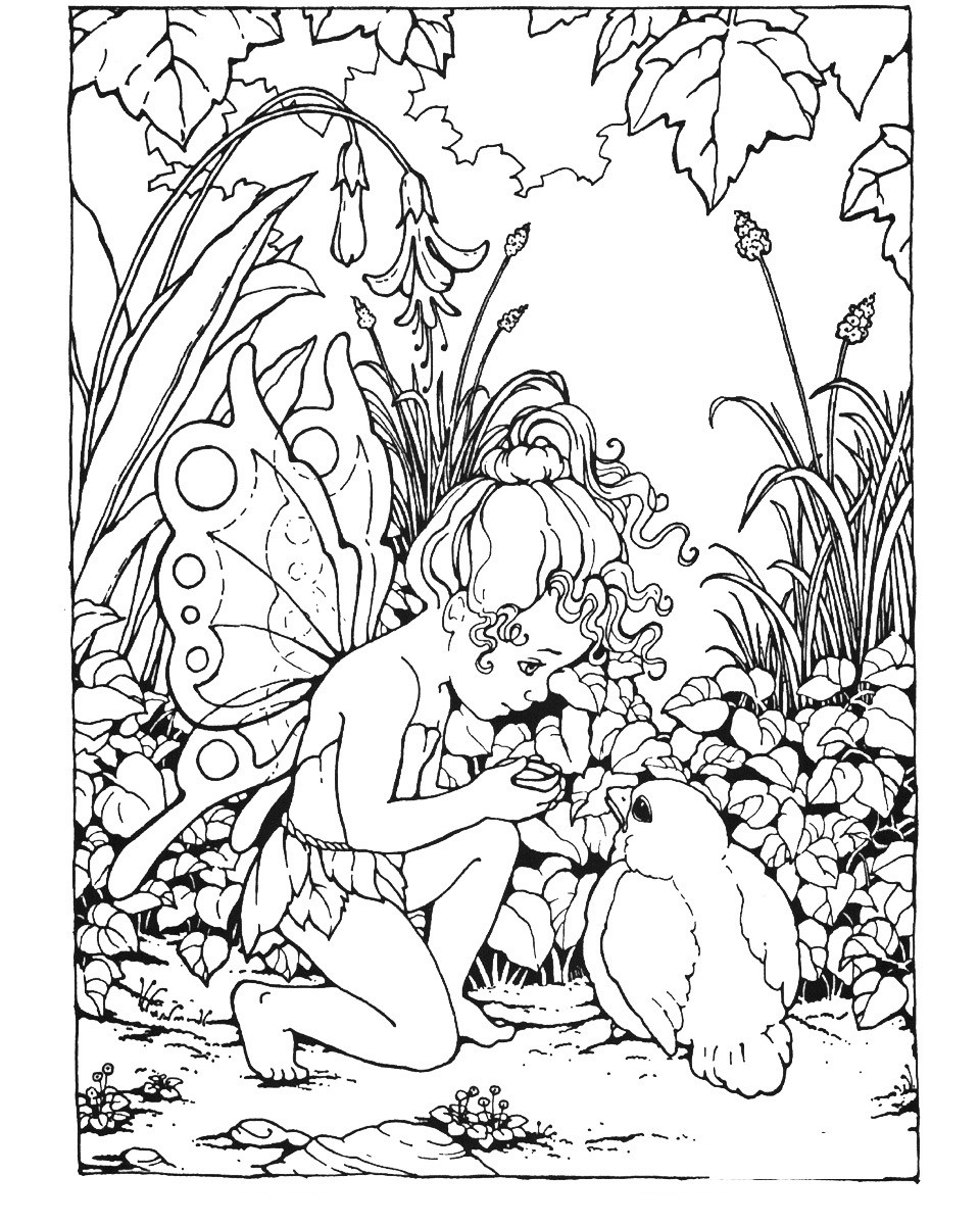 Coloring Pages For Adults Fairy
 Free Printable Fairy Coloring Pages For Kids