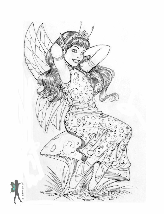 Coloring Pages For Adults Fairy
 Enchanted Designs Fairy & Mermaid Blog Free Fairy