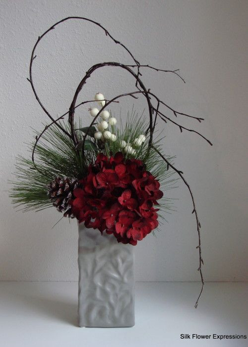 Contemporary Christmas Flower Arrangements
 25 best Silk flower arrangements ideas on Pinterest