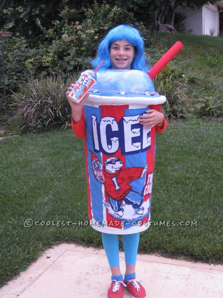 Cool DIY Halloween Costumes
 Coolest Life Sized Homemade Icee Costume for a Girl