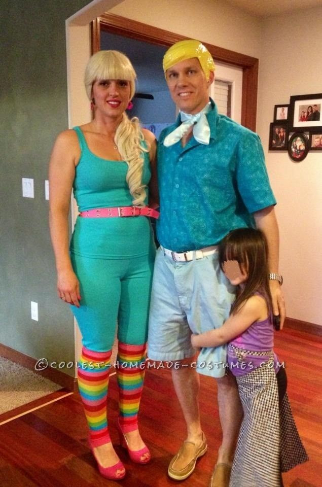 Cool DIY Halloween Costumes
 Coolest Adult DIY Couple Costume Idea Toy Story Barbie