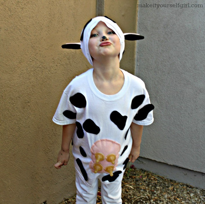 Cow Costume DIY
 DIY Cow Costume Easy and Cute Make It Yourself Girl