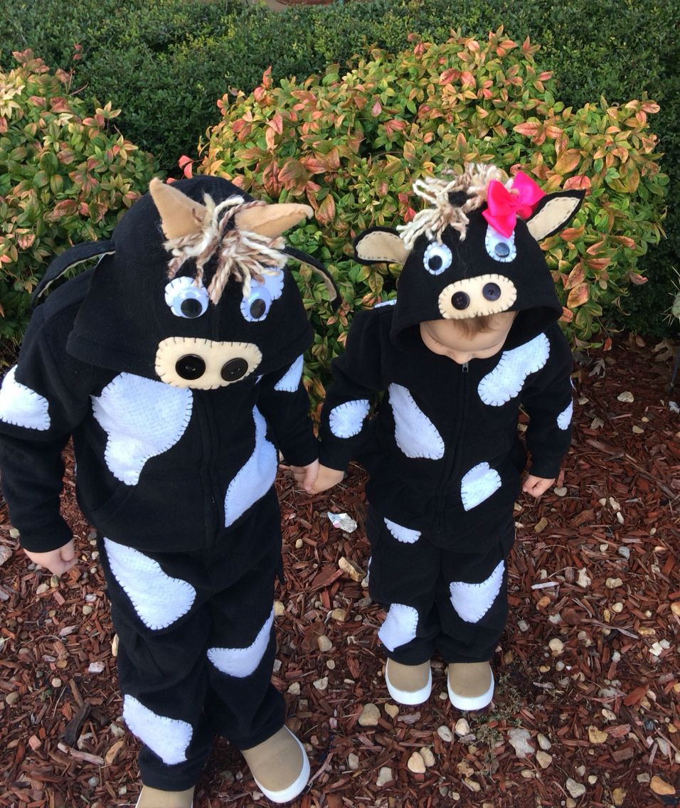 Cow Costume DIY
 DIY toddler cow costumes I made that