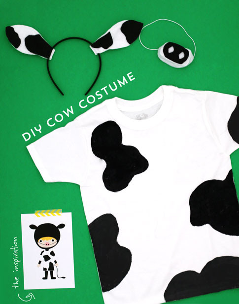 Cow Costume DIY
 3 easy diy costumes Ann Kelle Ann Kelle