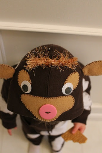 Cow Costume DIY
 How now brown cow
