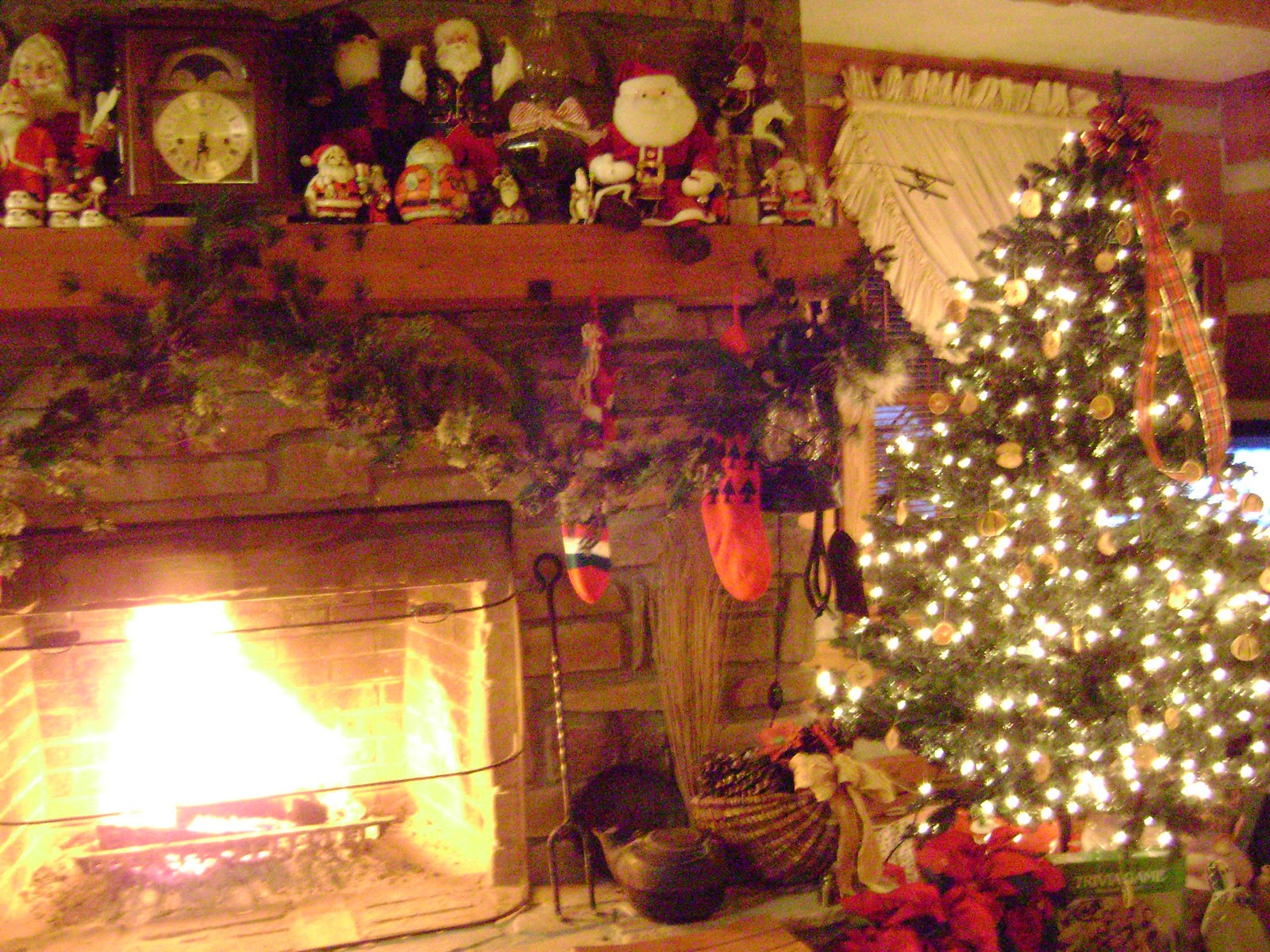 Cozy Christmas Fireplace
 Through My Back Door December 2010