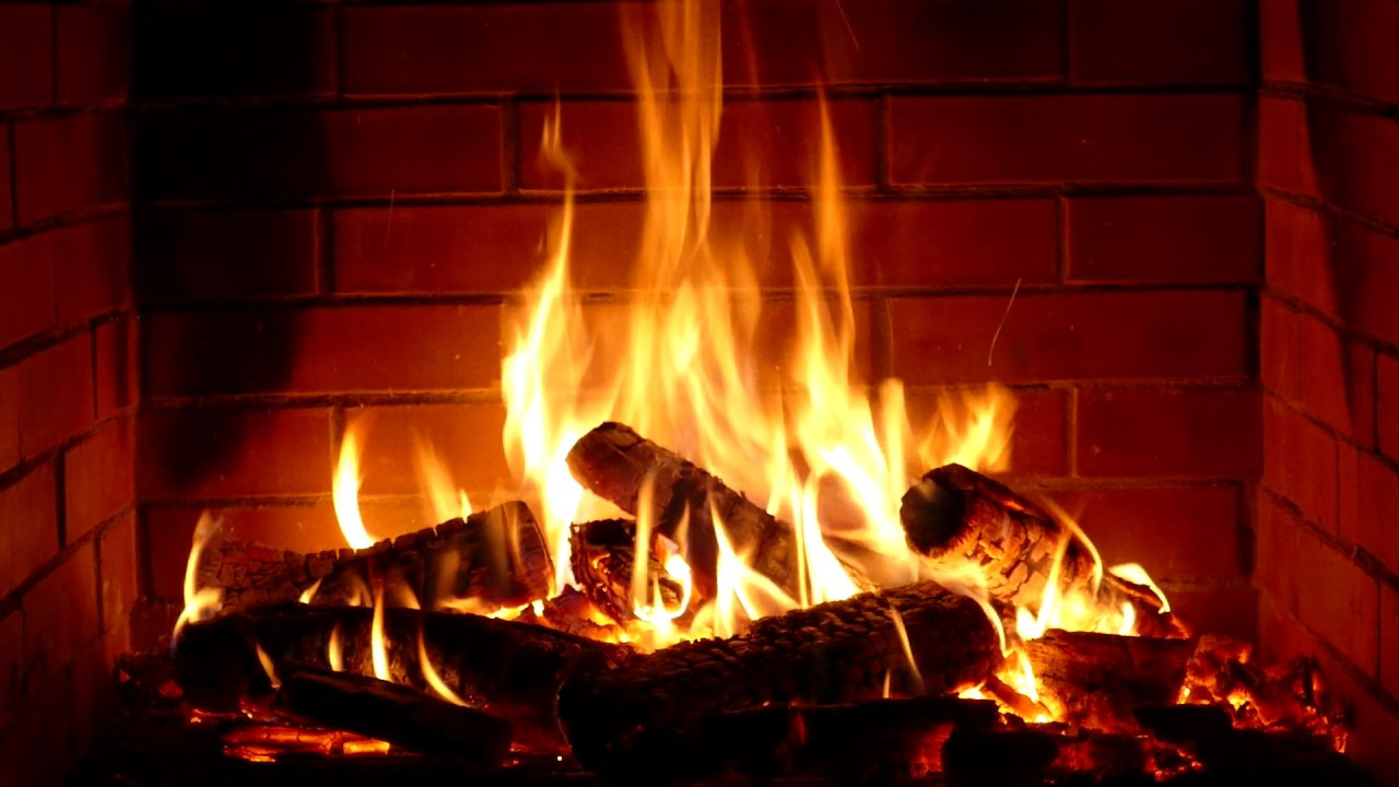 Crackling Fireplace With Christmas Music
 Fireplace Full HD 10 hours crackling logs for
