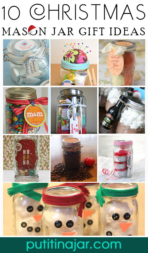 Craft Ideas For Christmas Gifts
 10 Christmas Cookies & Mixes in Mason Jars