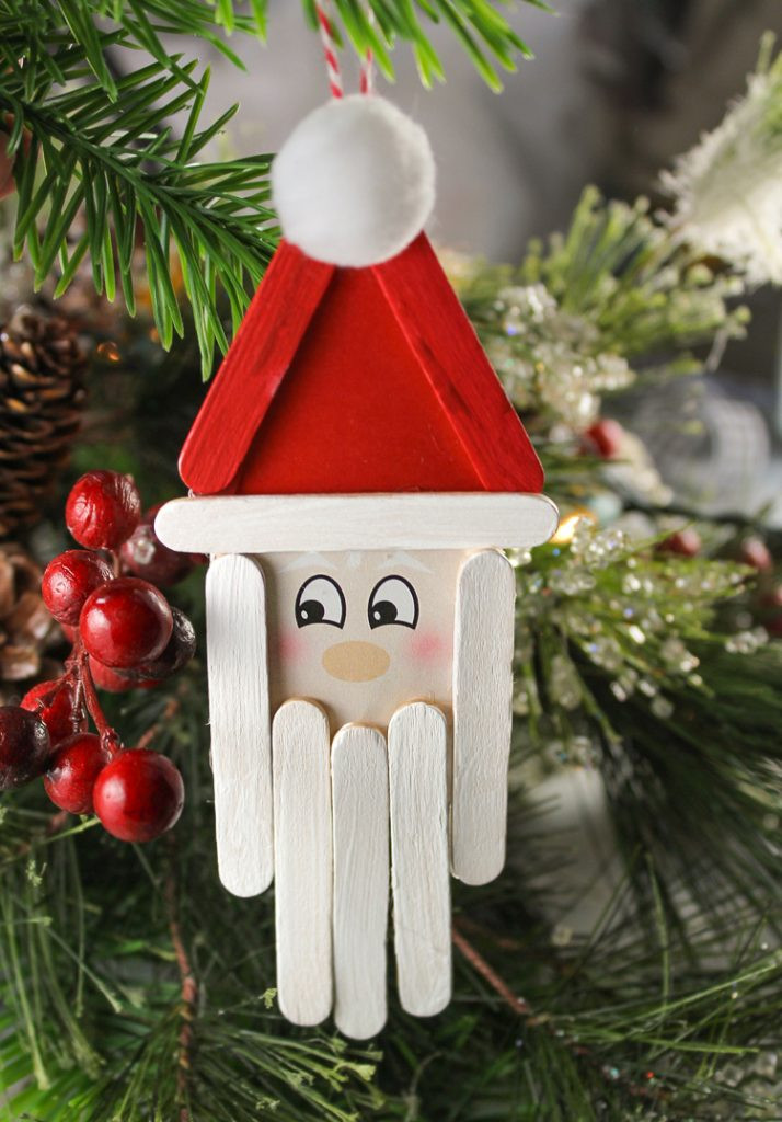 Craft Ideas For Christmas
 Popsicle Stick Santa Christmas Craft for Kids