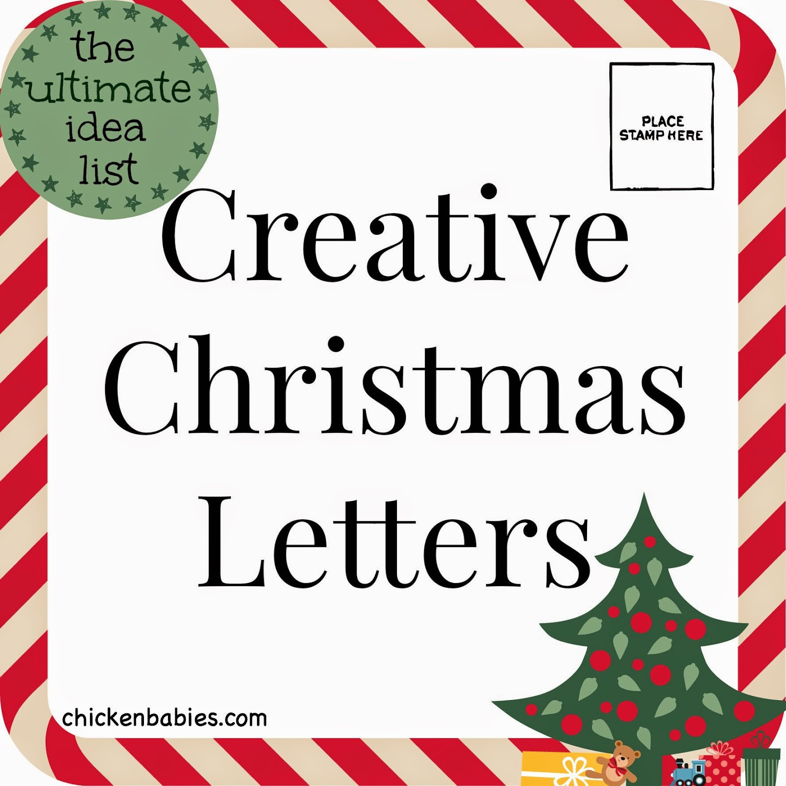 Creative Christmas Letter Ideas
 chicken babies Creative Christmas Letters