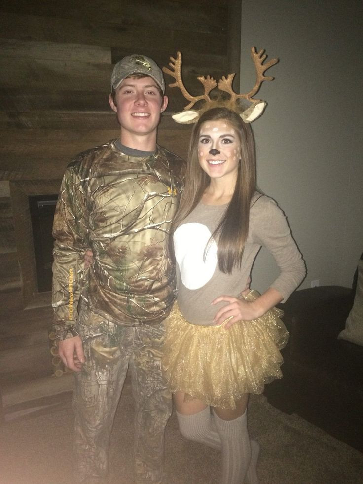 Creative Couples Halloween Costume Ideas
 Couples Halloween costume idea Deer and Hunter