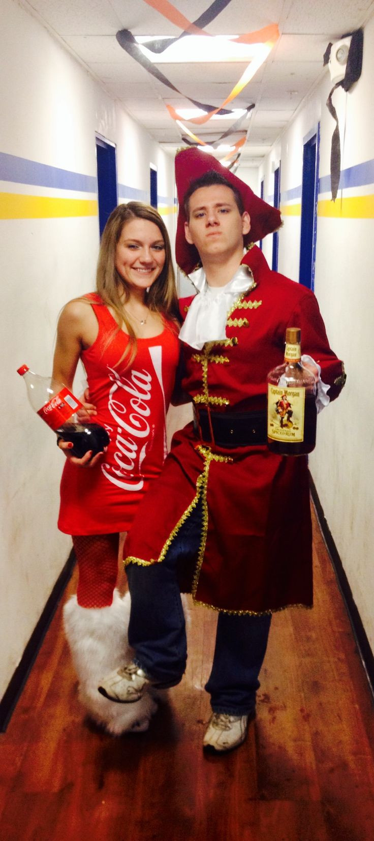 Creative DIY Costumes
 Creative halloween costume diy captain Morgan and coke