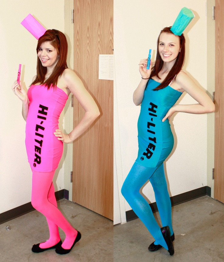 Creative DIY Halloween Costumes
 DIY Hi liter costume Super unique and you WILL be the hit