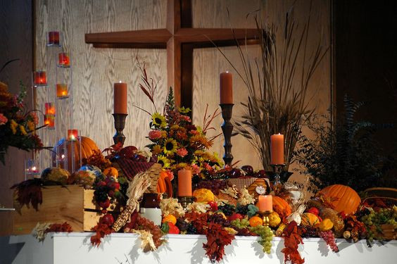 Creative Worship Ideas For Thanksgiving
 Thanksgiving altar decorations Holiday Decor