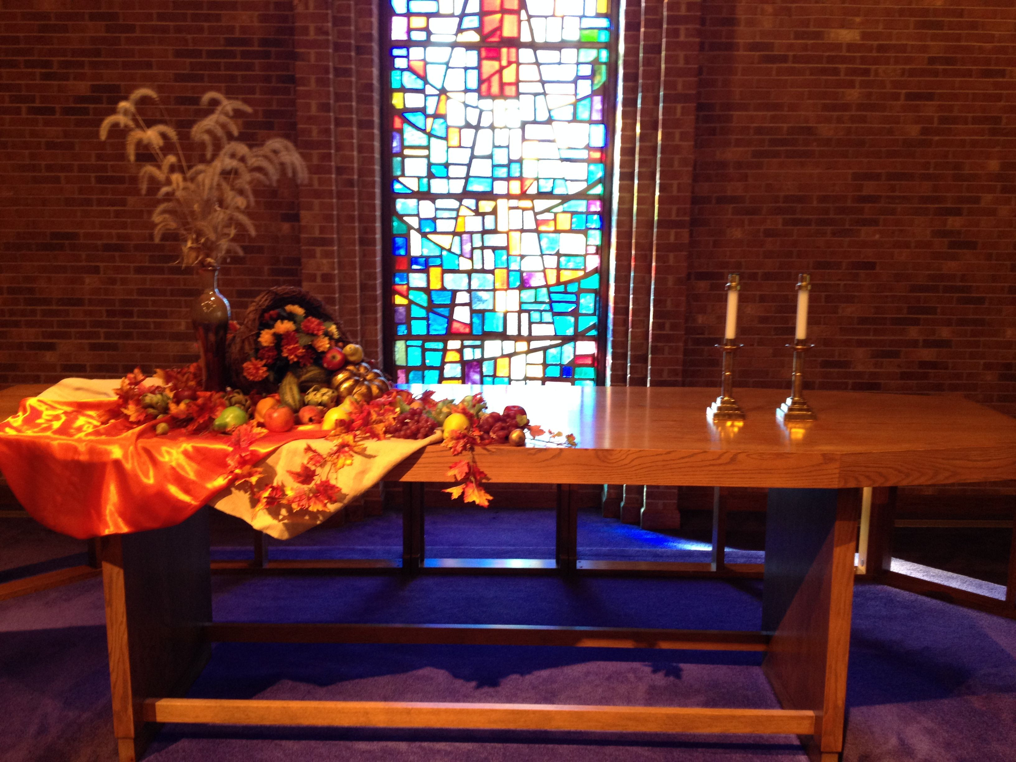 Creative Worship Ideas For Thanksgiving
 thanksgiving altar table ideas