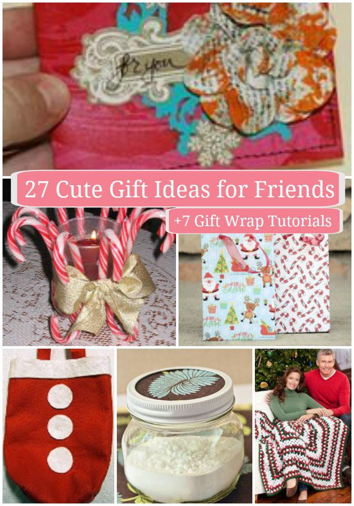 Cute Christmas Gift Ideas For Friends
 27 Cute Gift Ideas for Friends 7 Gift Wrap Tutorials