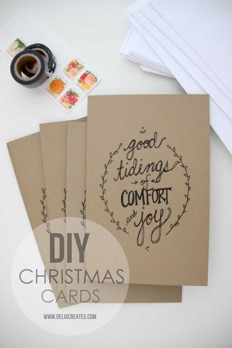Cute DIY Christmas Cards
 DIY Christmas Cards free printable