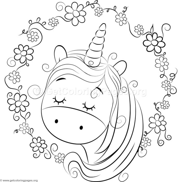 Cute Unicorn Coloring Pages For Kids
 Cute Unicorn 5 Coloring Pages – GetColoringPages