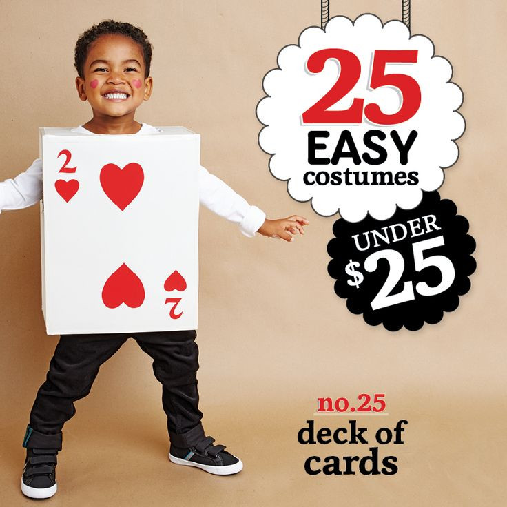 Deck Of Cards Halloween Costume
 No sew Halloween costumes Cardboard boxes
