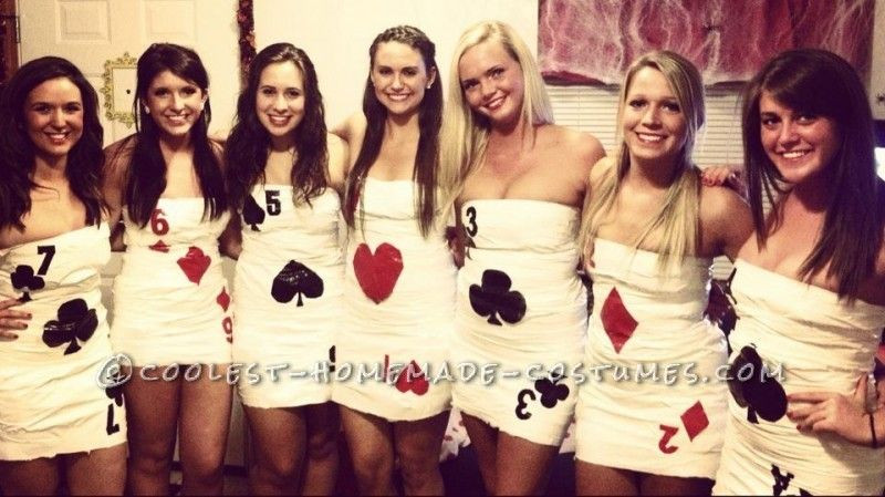 Deck Of Cards Halloween Costume
 Coolest Duct Tape Deck of Cards All Girl Group Costume