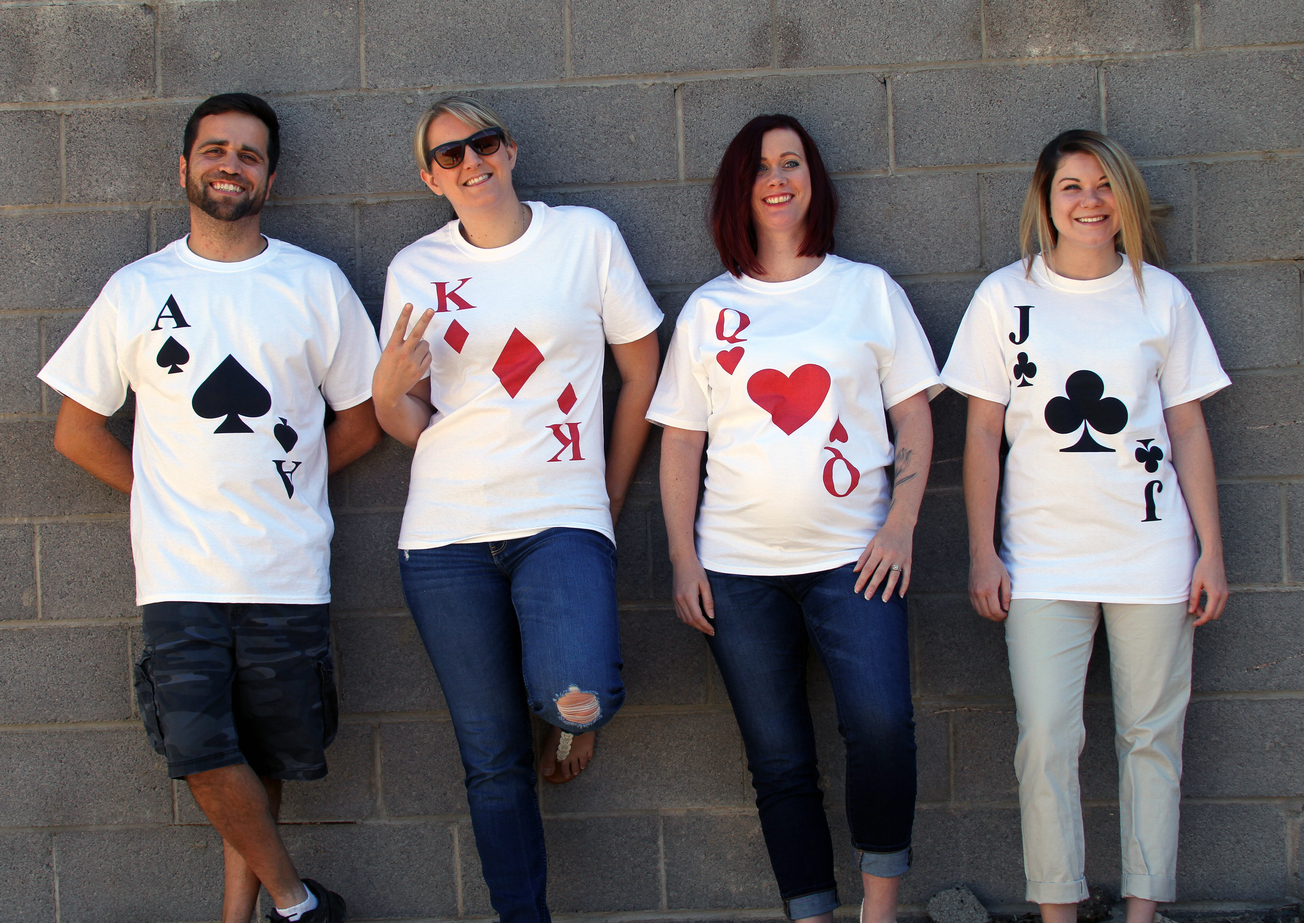 Deck Of Cards Halloween Costume
 Simple Easy and Cheap Halloween T Shirt Costumes