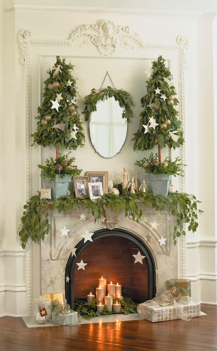 Decorate Fireplace For Christmas
 Cupcakes & Couture Design Inspiration Christmas Fireplaces
