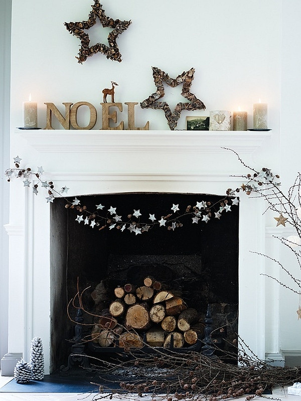 Decorated Fireplace For Christmas
 50 Christmas Mantle Decoration Ideas