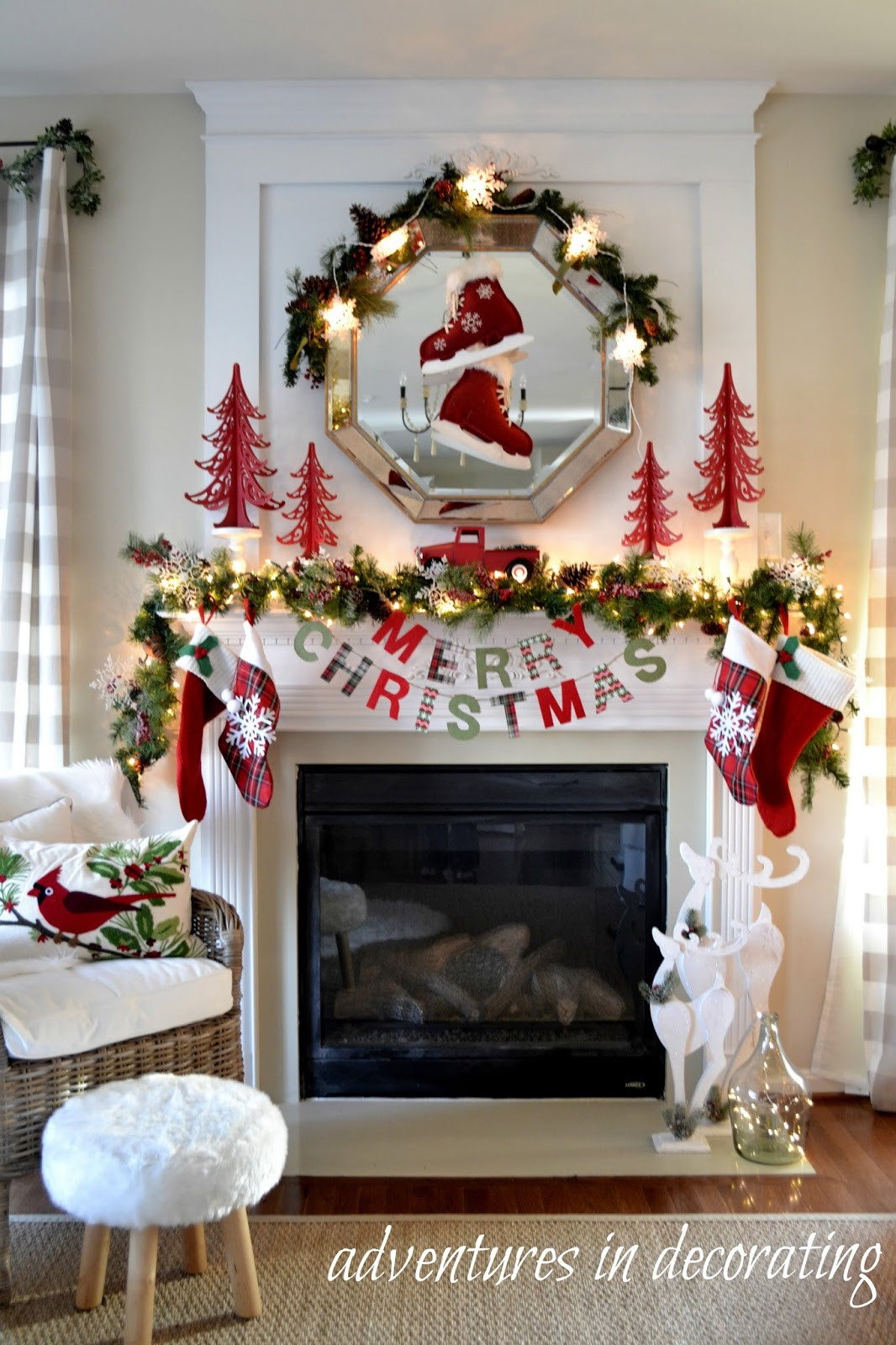 Decorating Fireplace For Christmas
 Beautiful Christmas Mantels Eighteen25