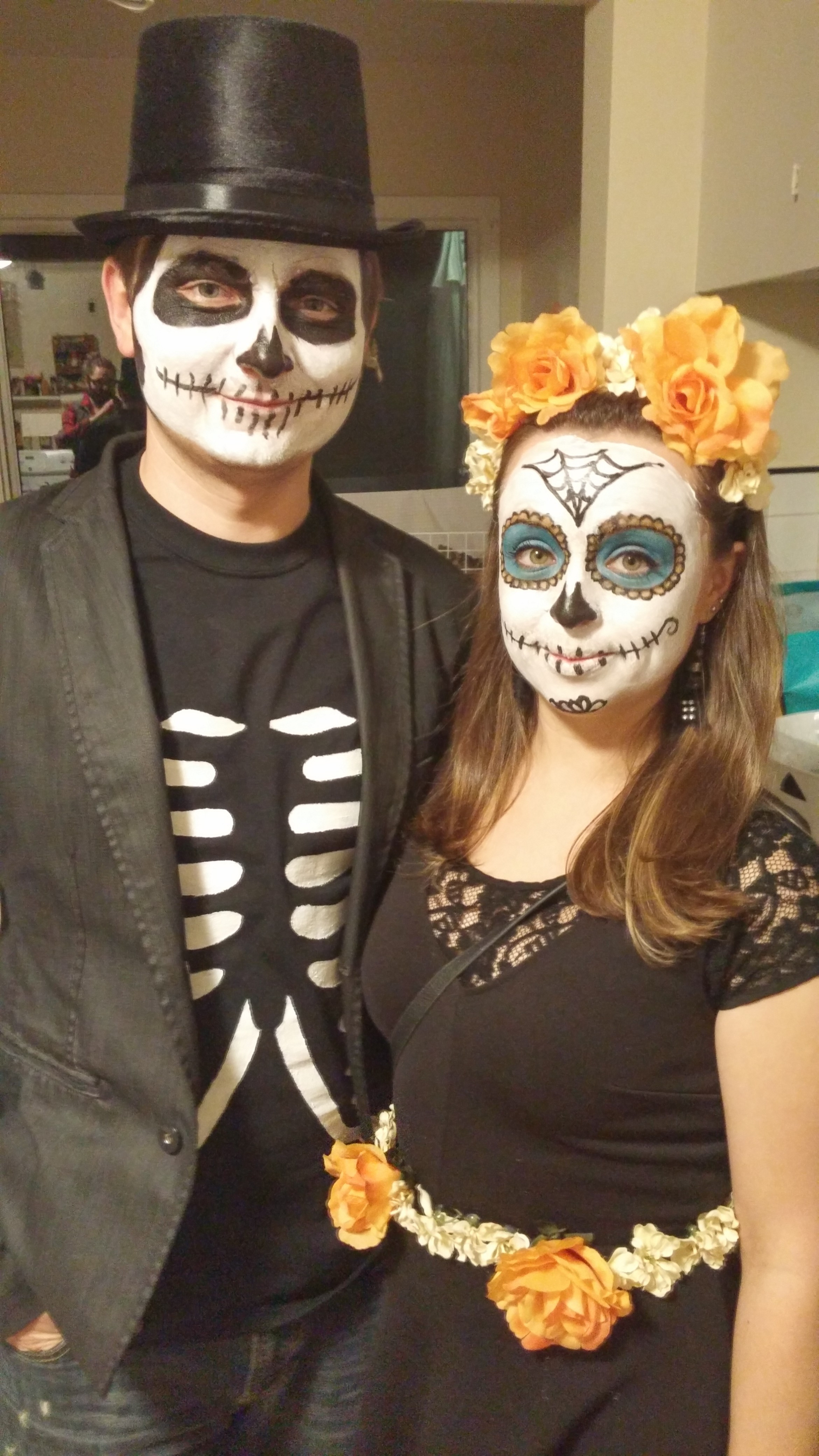 Dia De Los Muertos Costume DIY
 Couples Costume DIY – Day of the Dead – Julie Erin Designs
