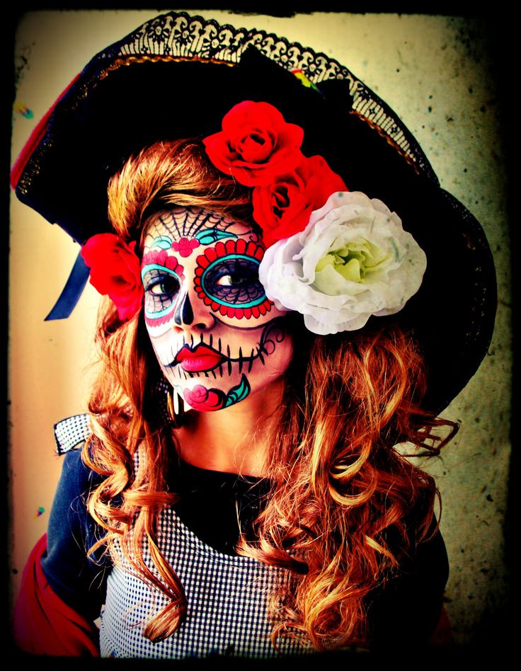 Dia De Los Muertos Costume DIY
 Handpainted Sugar Skull Face La Catrina Umylia super