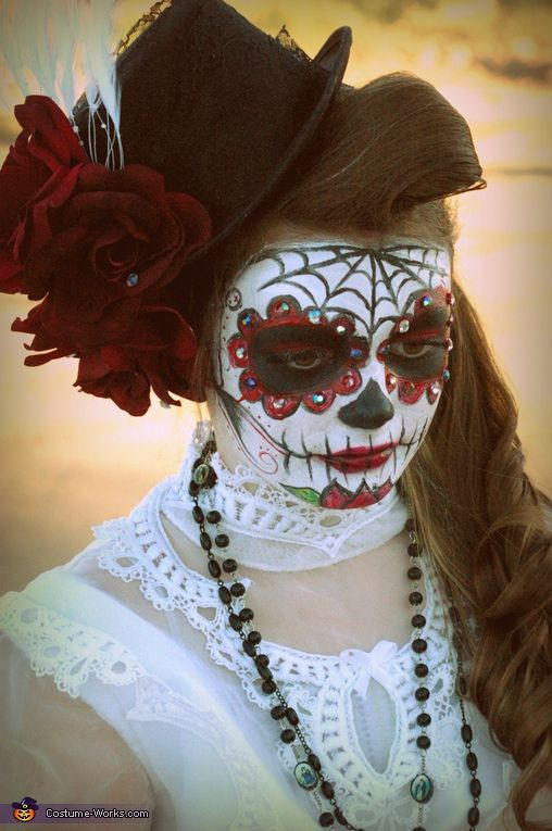 Dia De Los Muertos Costume DIY
 Dia de los Muertos Girl Halloween Costume Contest at