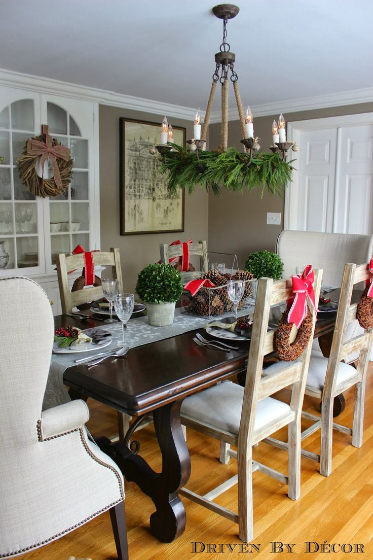 Dining Room Christmas Decor
 25 unique Christmas dining rooms ideas on Pinterest