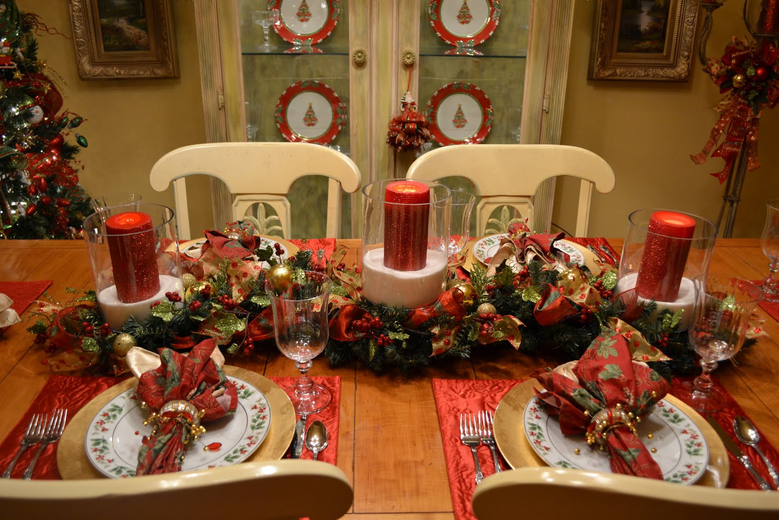 Dining Room Christmas Decorating
 Kristen s Creations My Christmas Dining Room